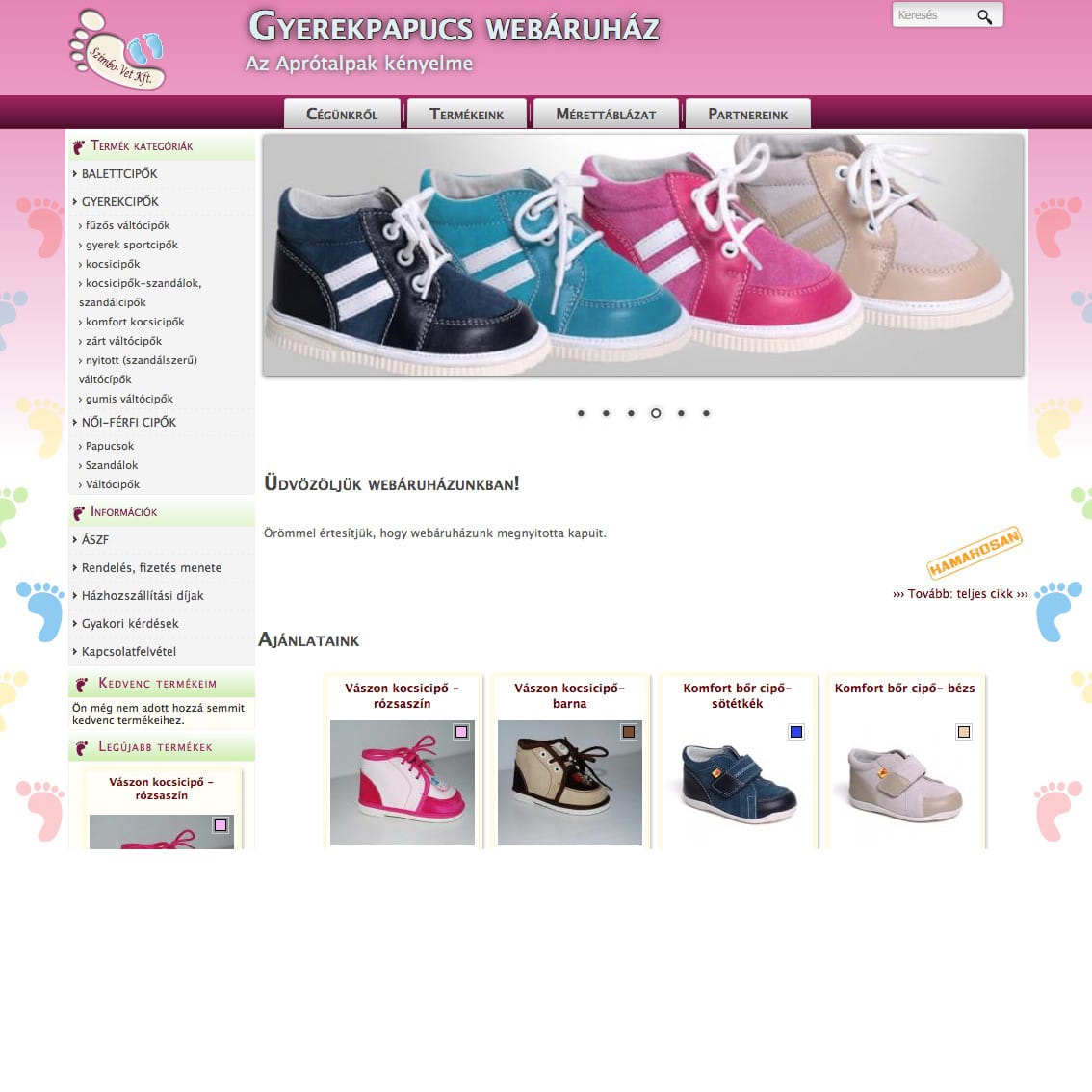 gyerekpapucs