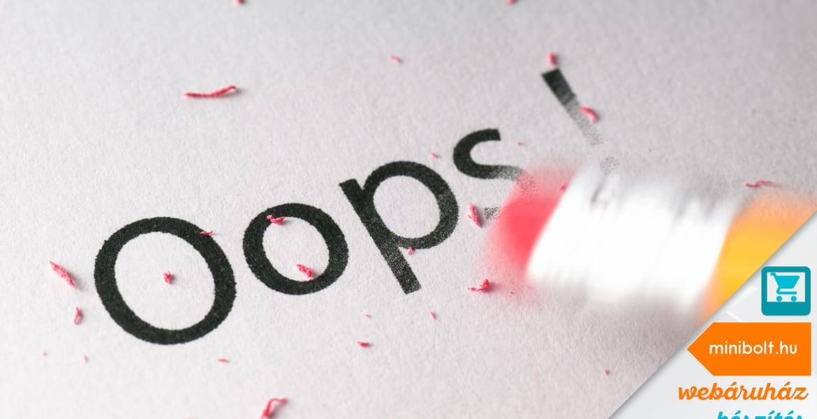 A webáruházaknál előfoduló gyakori marketing hibák