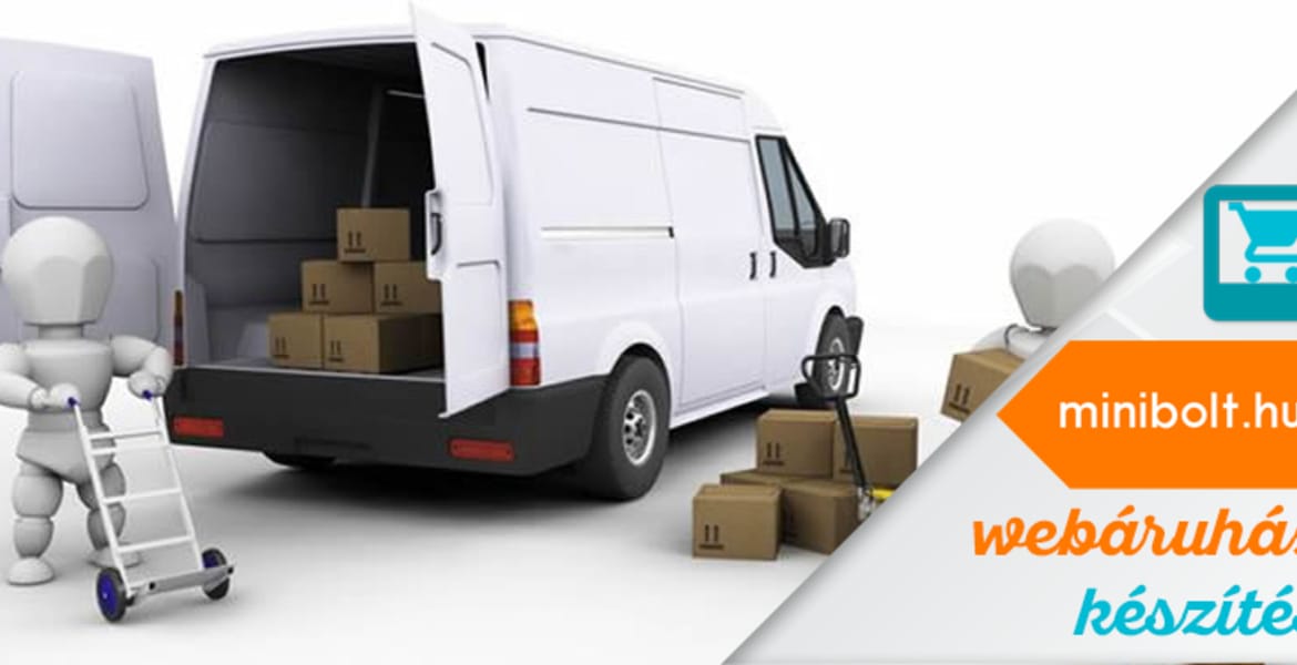 A futár kiválasztása webáruház bérlés / készítés esetén