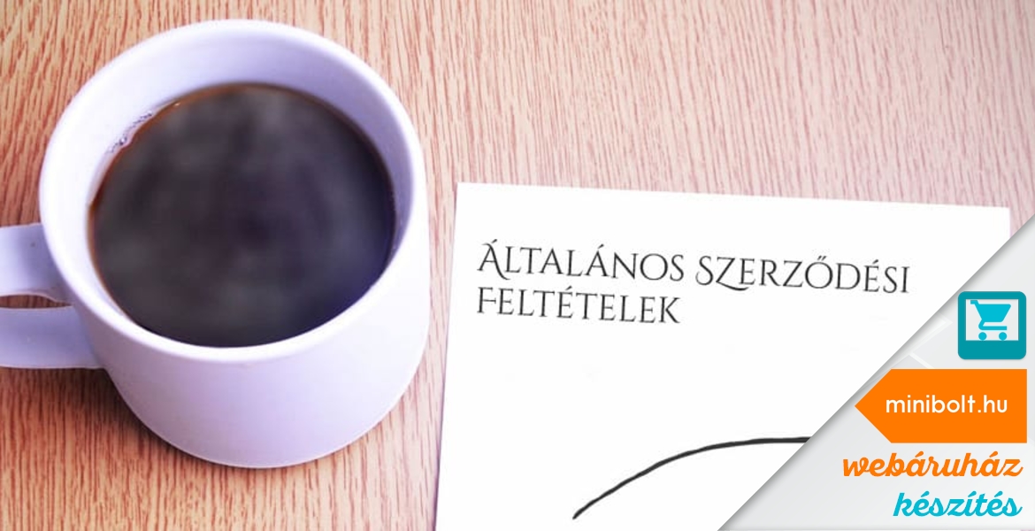 Webáruház ASZF kötelező elemei